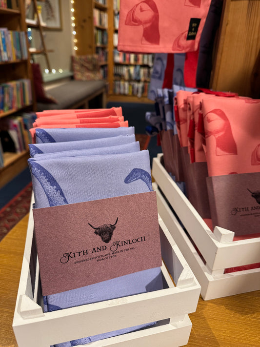 100% Cotton Puffin and Nessie Tea Towels