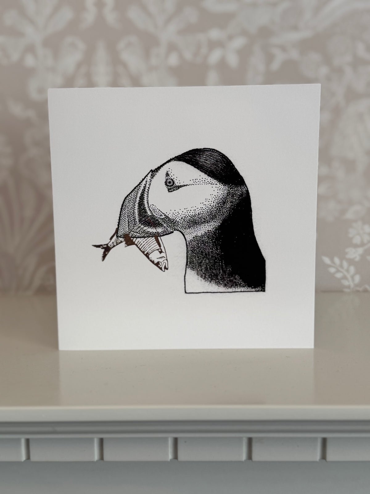 Set of 4 Scottish Wildlife Foil Greetings Cards (blank inside)